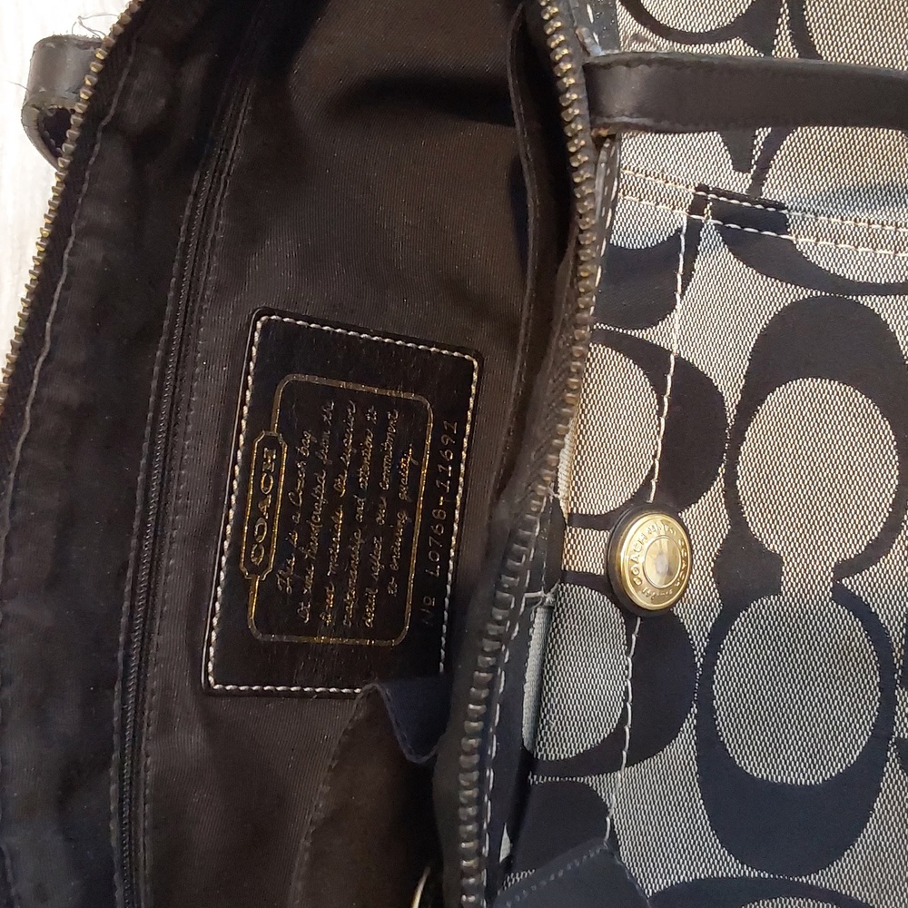 COACH signature tote - Picture 6 of 8